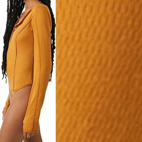 Free People Sloane Bodysuit Amber - Picture 5 of 9